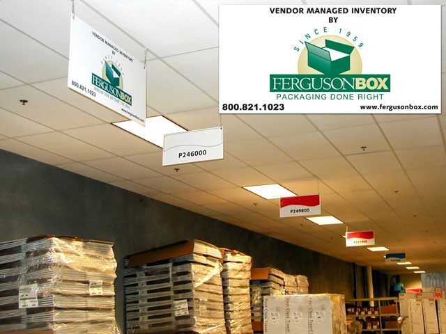 VMI inventory program and sign